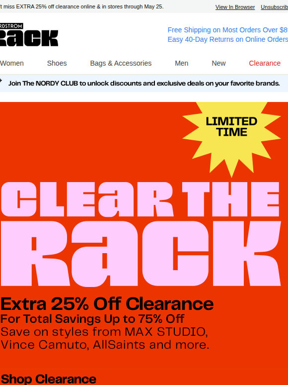 🛑 Save BIG on MAX STUDIO, Vince Camuto, AllSaints & more 🛑