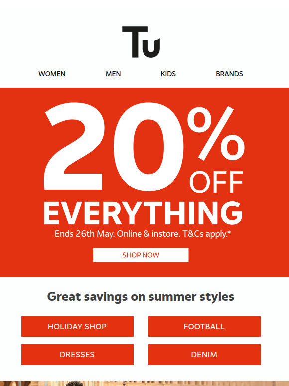 Ending soon: 20% off everything