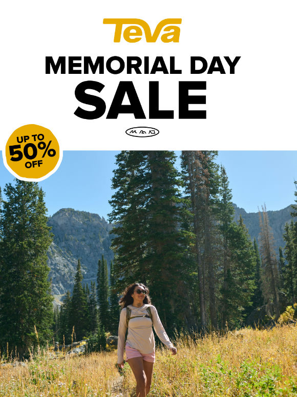 UP TO 50% OFF BESTSELLERS FOR MEMORIAL DAY!