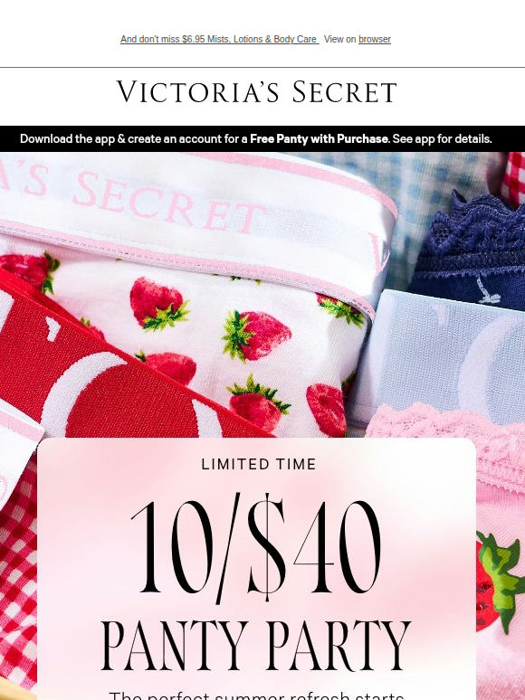 10/$40 Panties + Extra 25% Off Sale