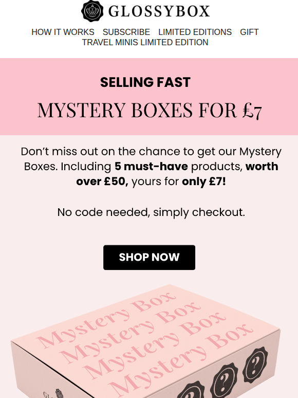 SELLING FAST! Mystery Boxes