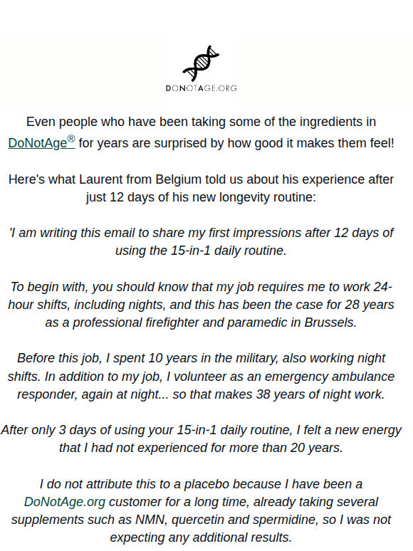 'I Felt Energy I Had Not Felt In 20 Years' ⚡
