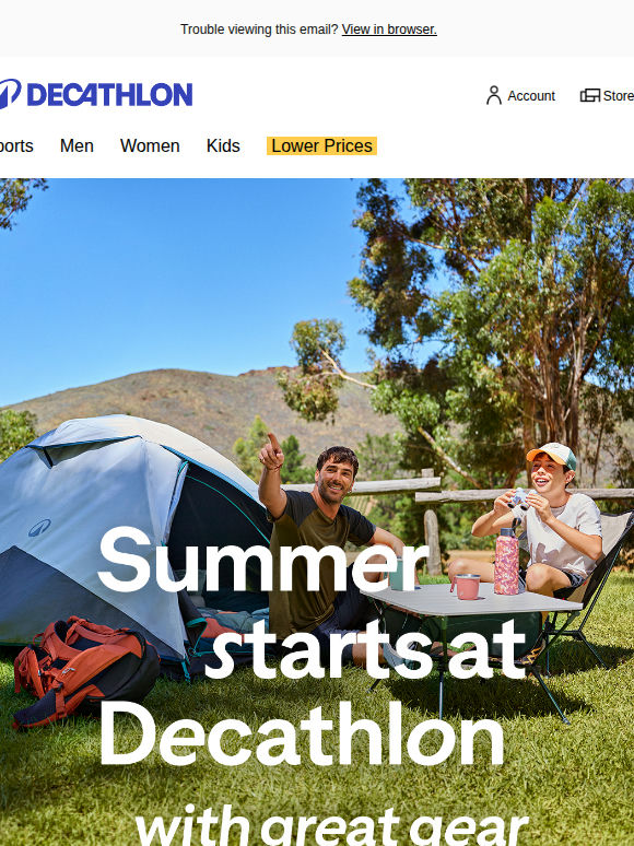 ☀️ Summer Sale: Up to 50% off festival & sports gear! ⛺