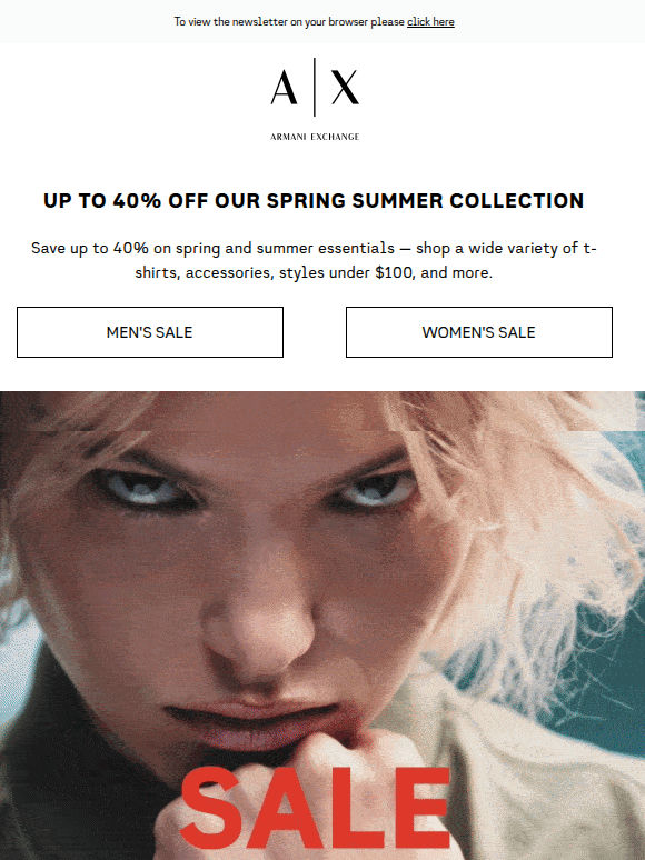 Up to 40% off our Spring Summer Collection