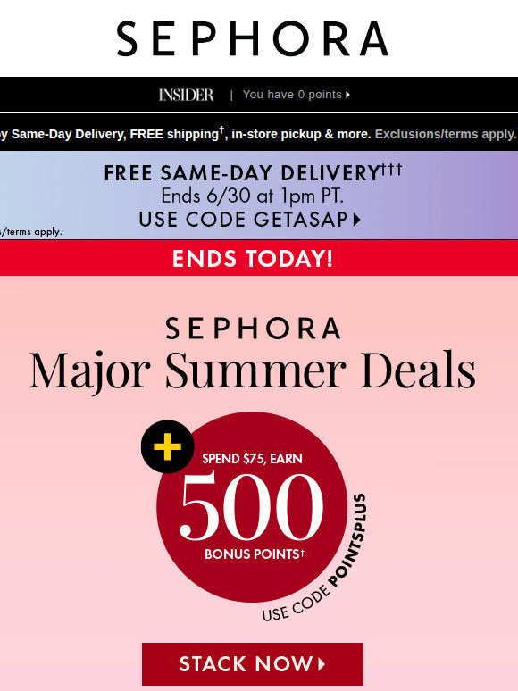 Last chance to save up to 50% on select beauty 🫨