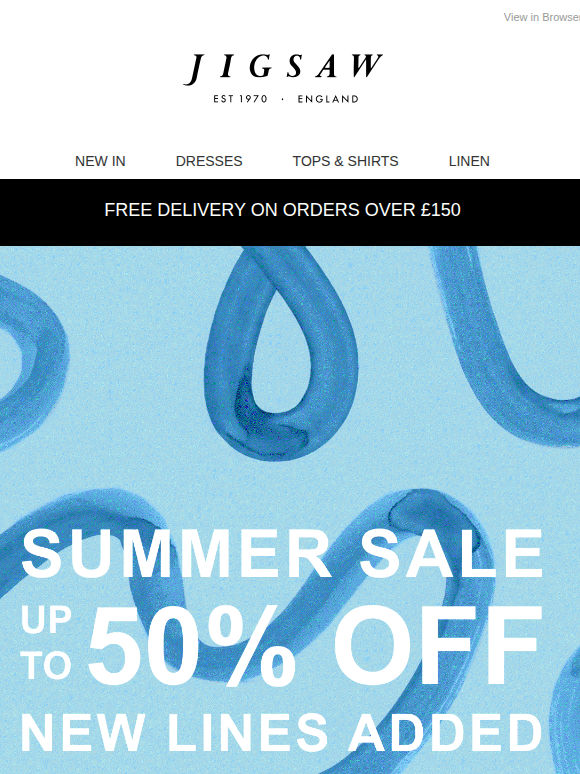 Summer Sale: New Lines Added