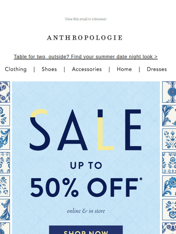 The season's biggest sale has started