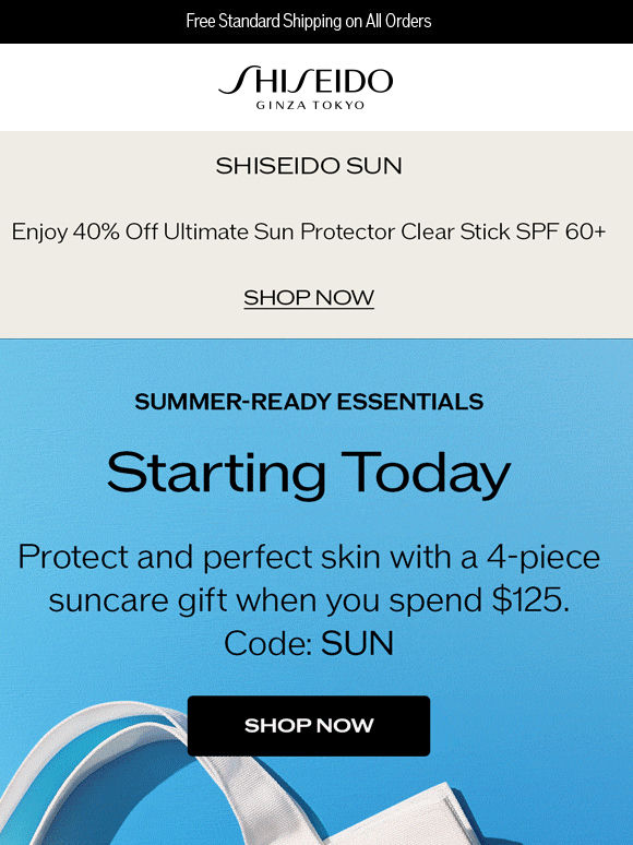 Starting Today: A Free Suncare Gift ☀️