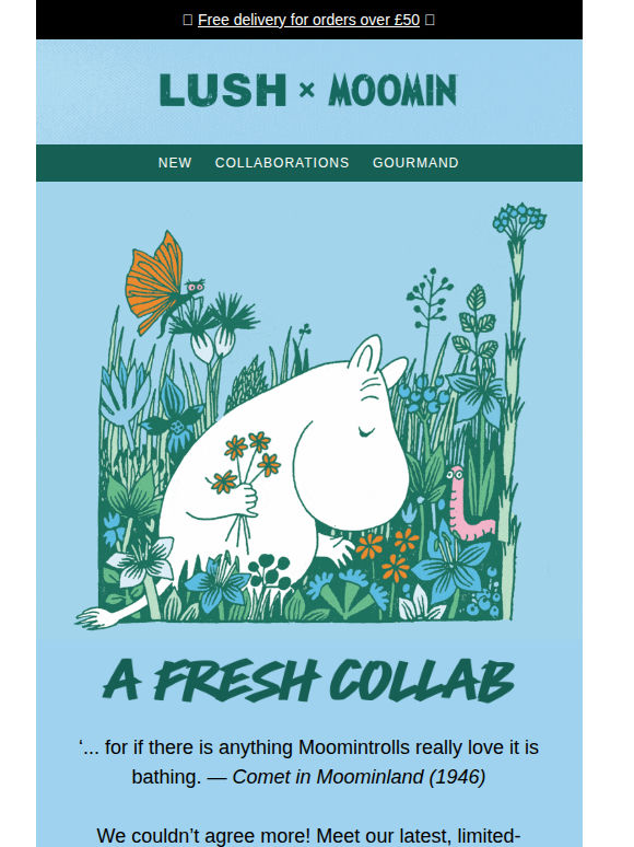 Lush × Moomin has landed!