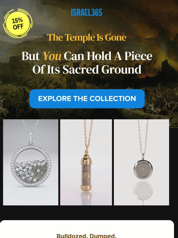 The Temple is gone. You can still hold a piece of it.