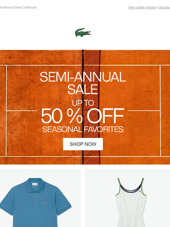 Up to 50% off Sale