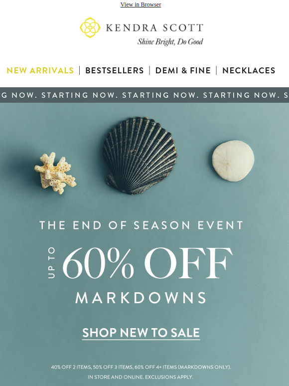 Up to 60% Off? Sale on Sale Starts Now. 