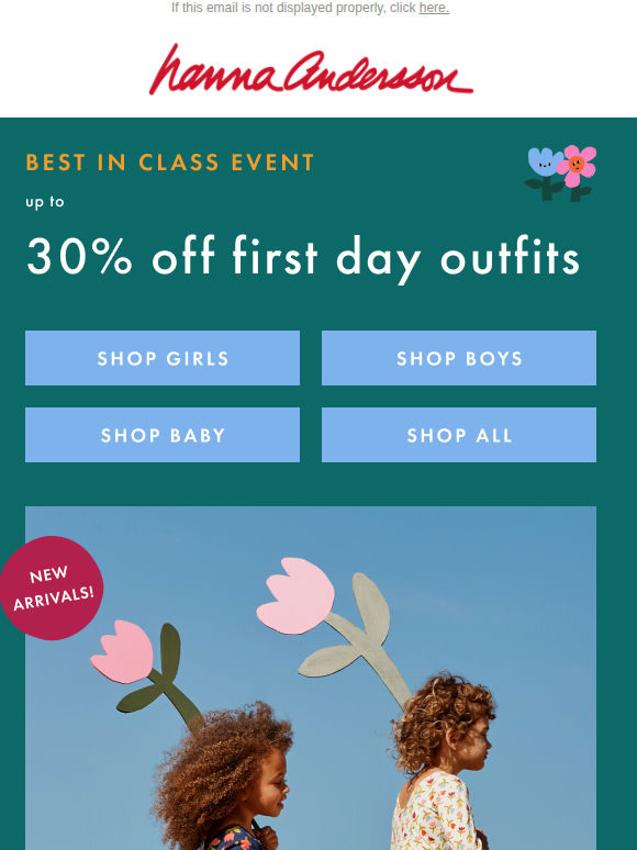 Ready, Set, First Day! ✨ Up To 30% Off