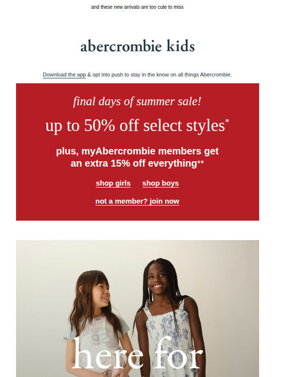 it's the final days of summer sale!