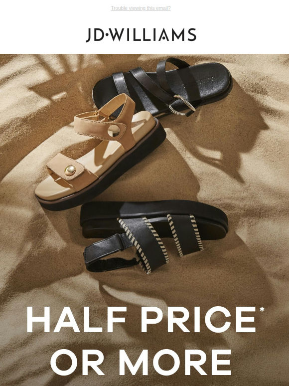 Half Price Sandals? Step right here  👉