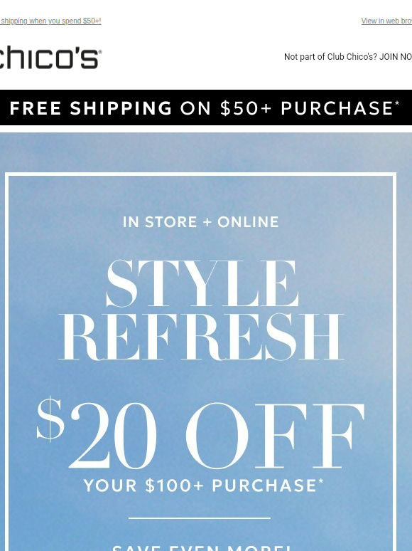 Hit Refresh! $20 off $100+ or $50 off $200+ (Excl. Apply)