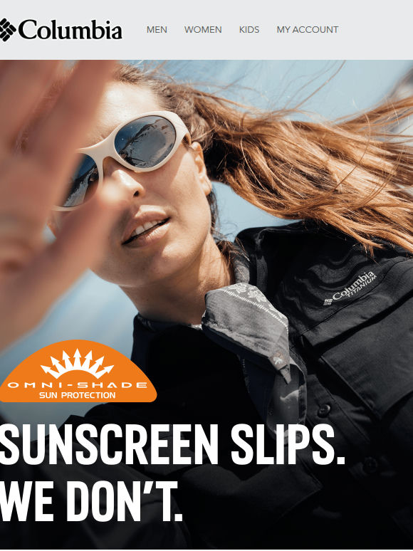Sunscreen slips. We don't.