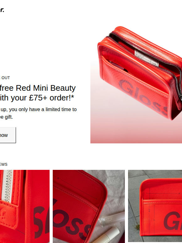 Still on: your free Mini Beauty Bag
