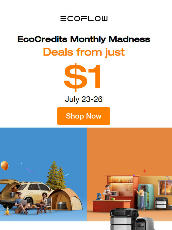 $1 EcoCredits Deals Are Live