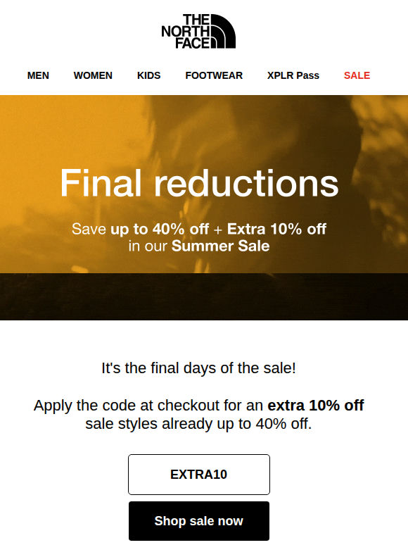 Sale Final Reductions! Up to 40% off + Extra 10% off🔥