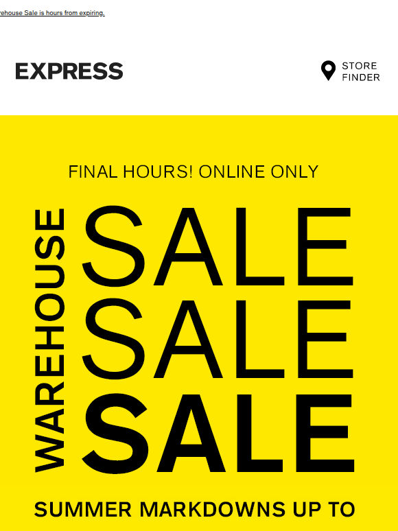 THIS IS IT. Absolute last chance for up to 85% OFF