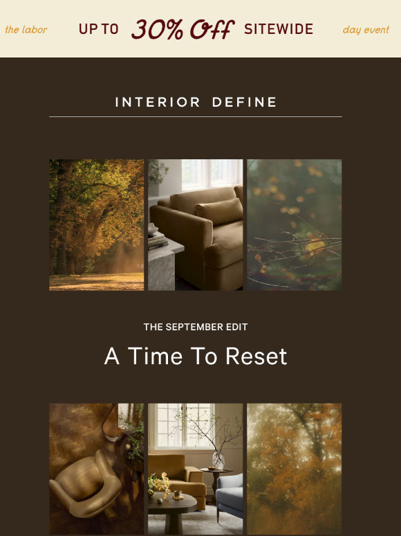 Up to 30% Off Your September Edit