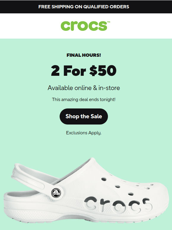 📣 2 for $50 ends tonight!