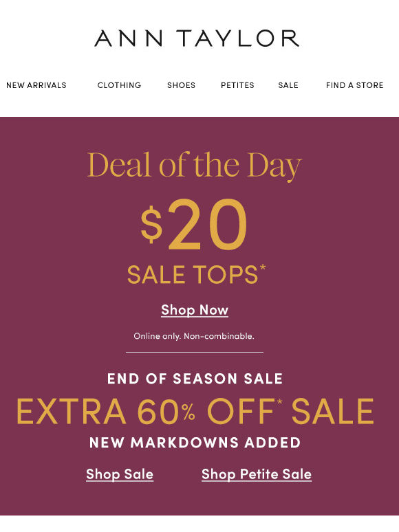 Last Chance for $20 Summer Tops!
