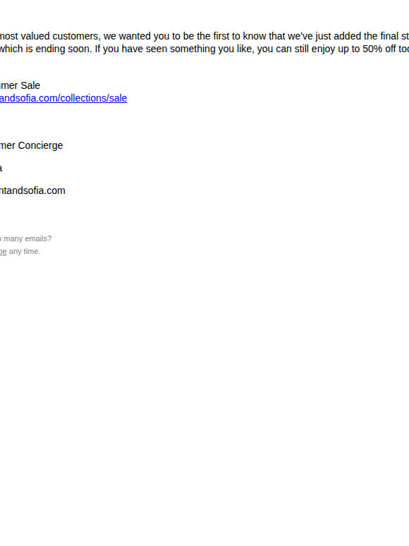 Summer Sale