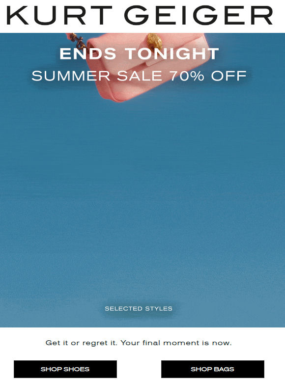 Ends Tonight | Summer Sale