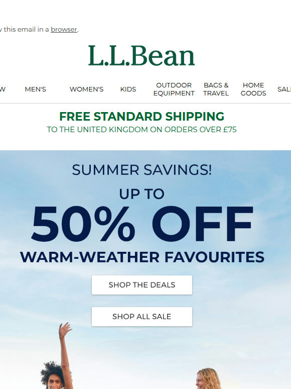 UP TO 50% OFF Warm-Weather Favourites