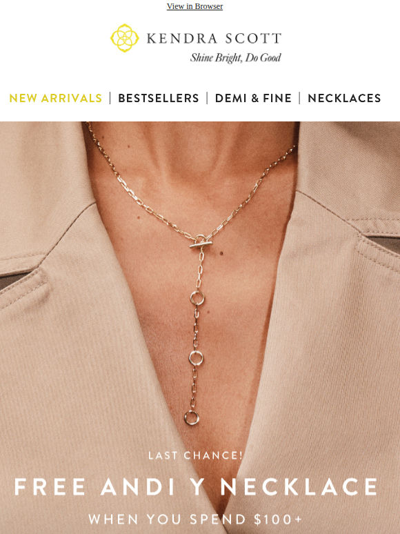 Last Call: Gift With $100 Spend