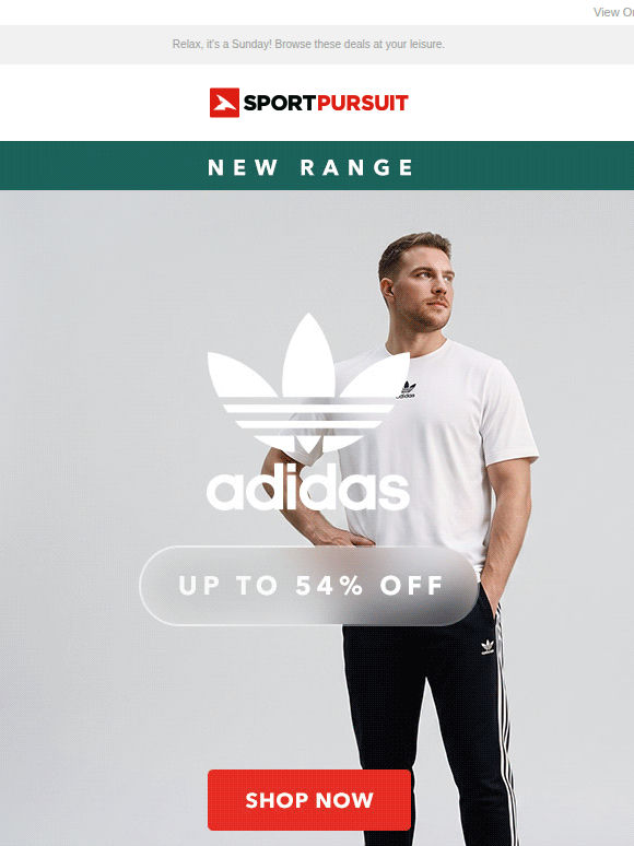 Adidas - New Range - Up to 54% Off + More