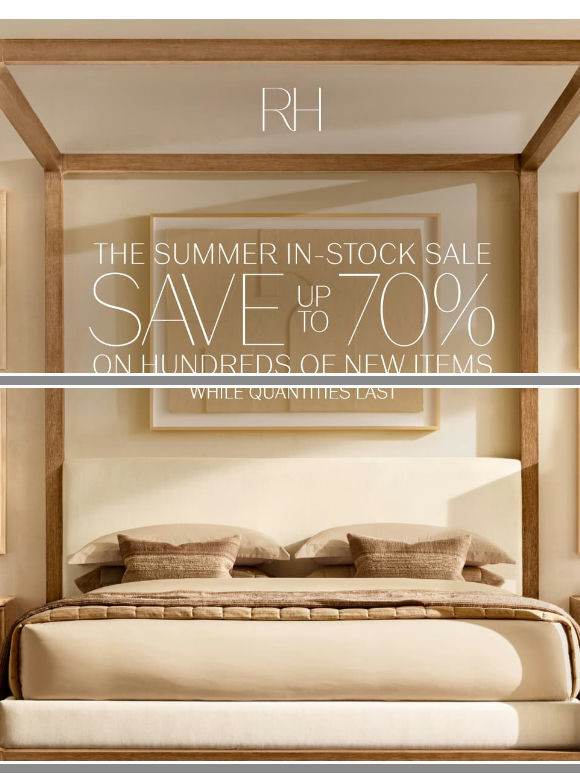 Save Up to 70% on Hundreds of New Items. The Summer In-Stock Sale.