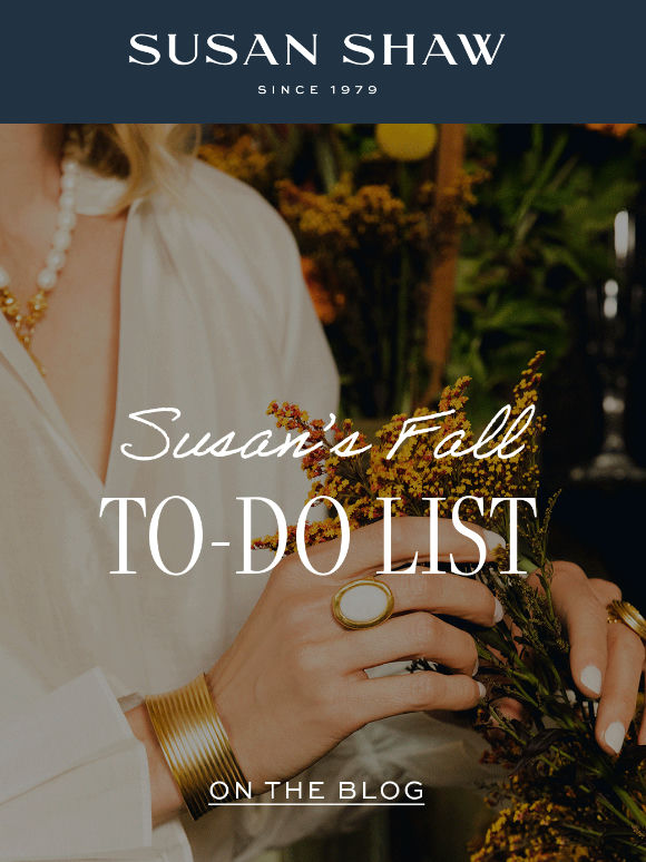 Susan's Fall To-Do List 🧡