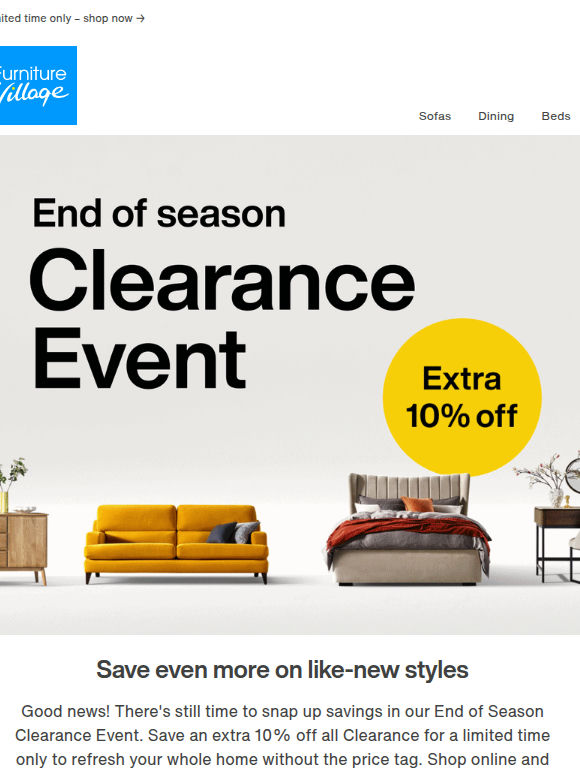 💸 Don’t miss: EXTRA 10% OFF Clearance!