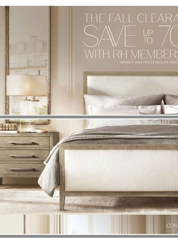 Explore the Fall Clearance. Up to 70% Off Bedroom, Living, Dining & More.