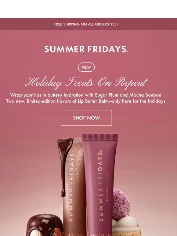 NEW! Lip Butter Balm Holiday Flavors 🍬