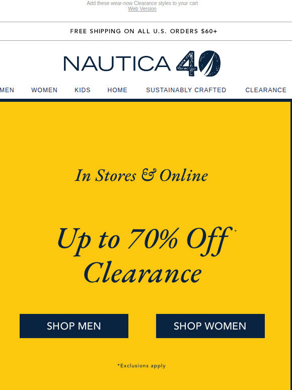 UP TO 70% OFF is going on now!