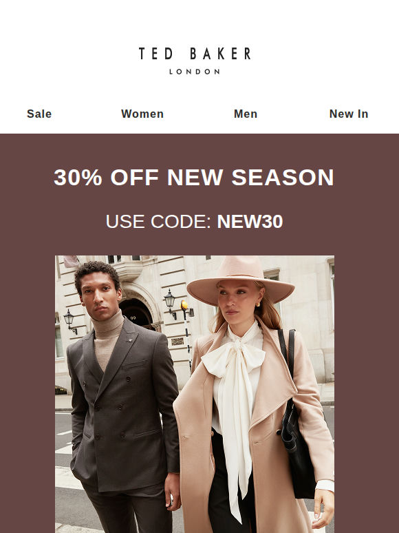 Now On: 30% Off New Season