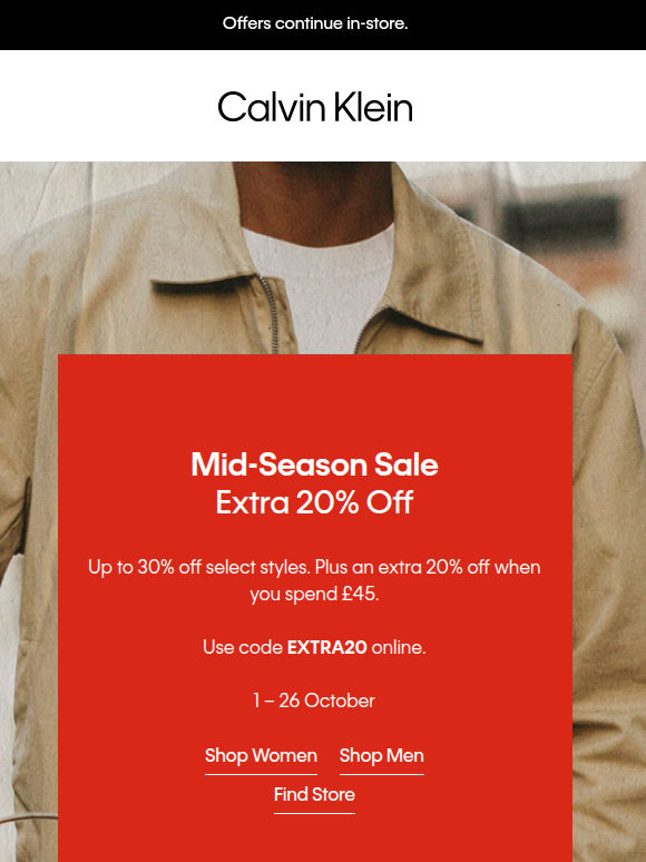 Mid-Season Sale: Extra 20% Off