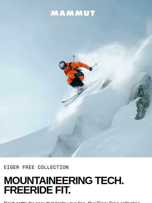 Freeriding gear built with mountaineering tech ⛷️🏔️