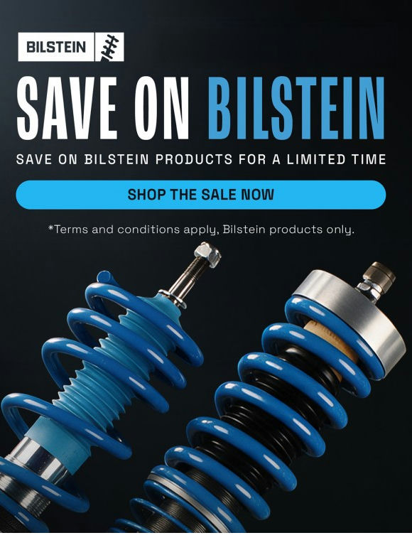 Save on Bilstein Suspension - Don’t Miss Out!
