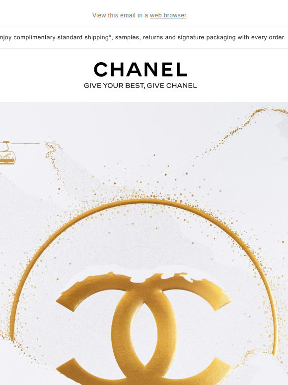 CHANEL creations shine atop a blanket of snow