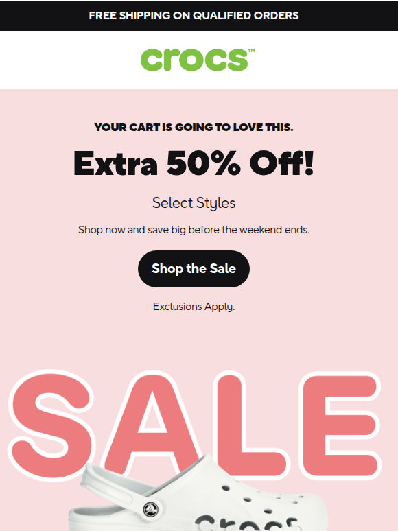 Wait...Extra 50% Off?! 🏃‍➡️🏃‍➡️