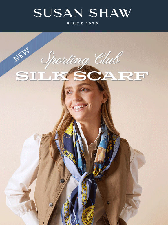 NEW: Sporting Club Silk Scarf