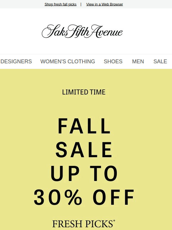 Our Fall Sale starts now: up to 30% off ALICE + OLIVIA, Cinq à Sept, Chiara Boni La Petite Robe & more