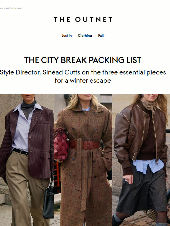Packing list: The city break edit