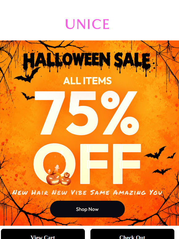 New Hair, New Vibe, 75% Off Friday