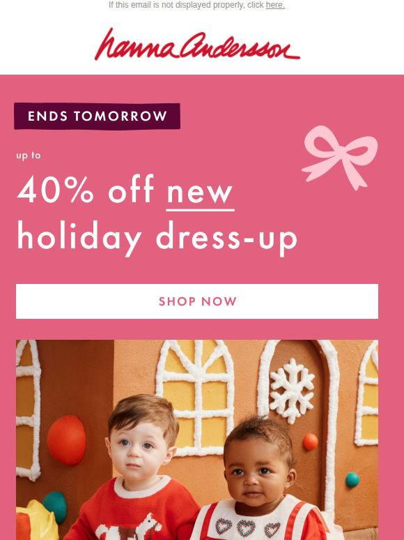 One More Day: Up To 40% Off Holiday Styles 🎁